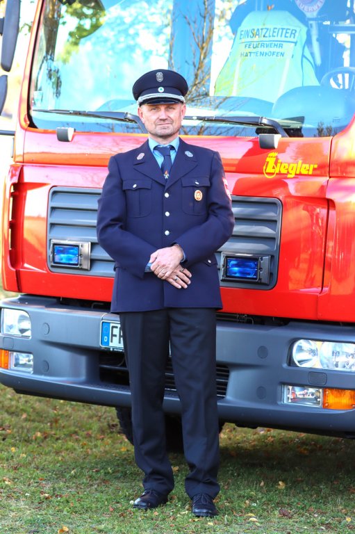 Grossansicht in neuem Fenster: Freiwillige Feuerwehr Hattenhofen - 1. Kommandant Jörg Sändig