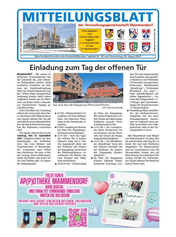 Mitteilungsblatt August 2025