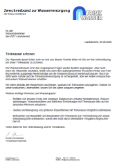 Trinkwasser schonen Trinkwasser schonen