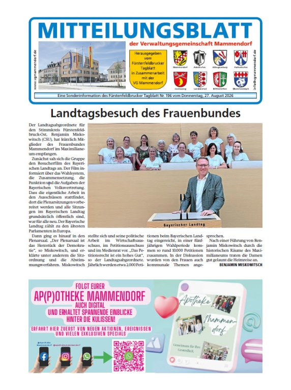 Mitteilungsblatt August 2026