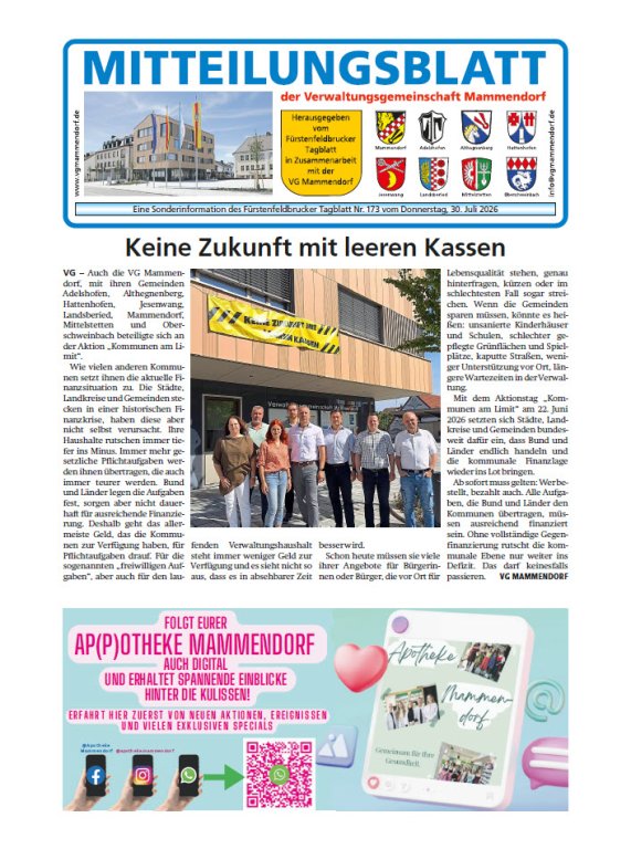 Mitteilungsblatt Juli 2026